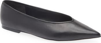 Scarlet Pointed Toe Flat