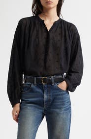 Nili Lotan Neville Embroidered Shirt