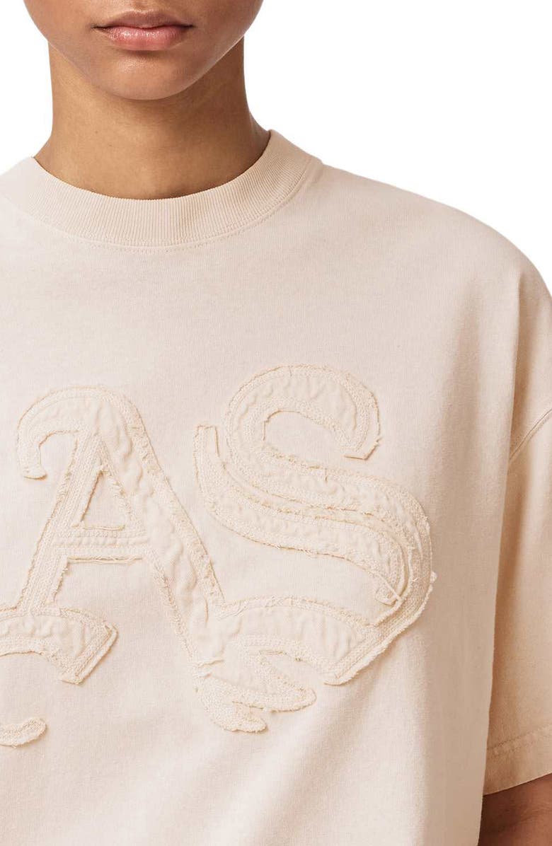 AllSaints Insignia Etta T-Shirt, Alternate, color, Crystal Pink