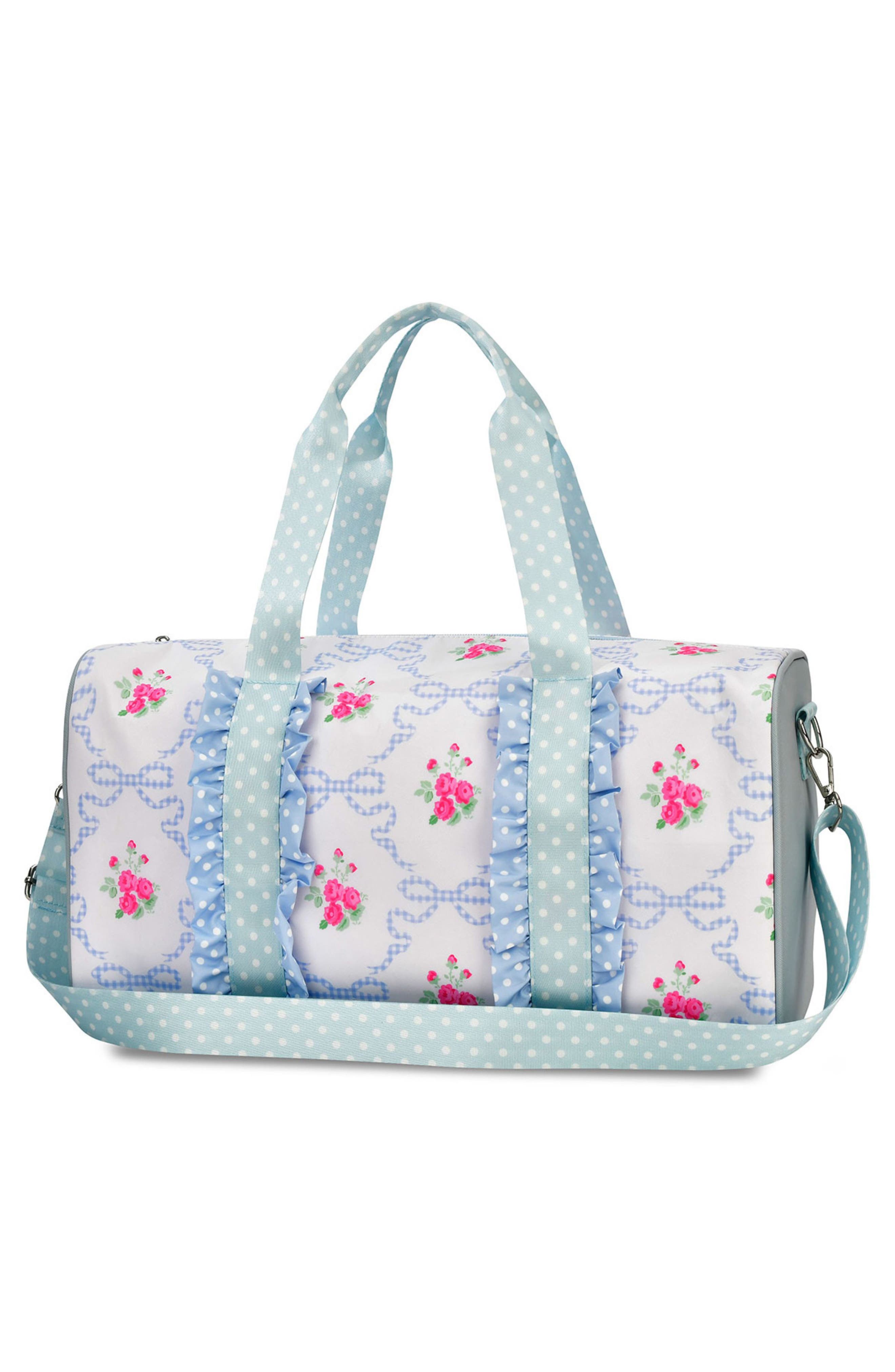 Iscream Kids' Ditsy Floral Duffle Bag, Alternate, color, Blue Multi