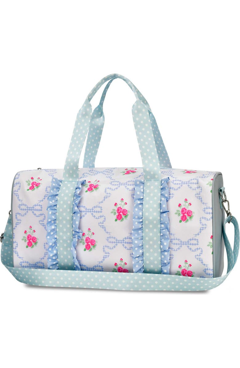 Iscream Kids' Ditsy Floral Duffle Bag, Alternate, color, Blue Multi