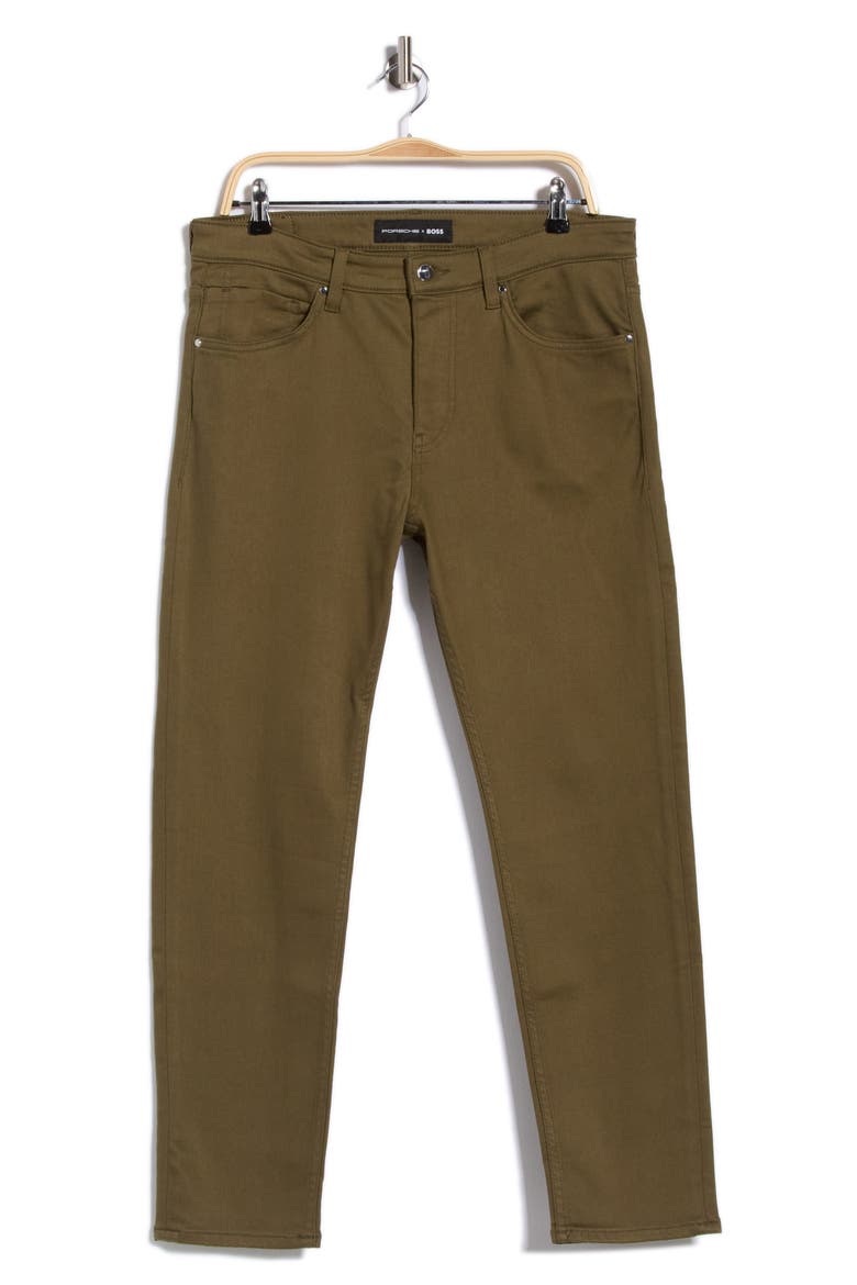 Taber Slim Fit Pants, Main, color, DARK GREEN