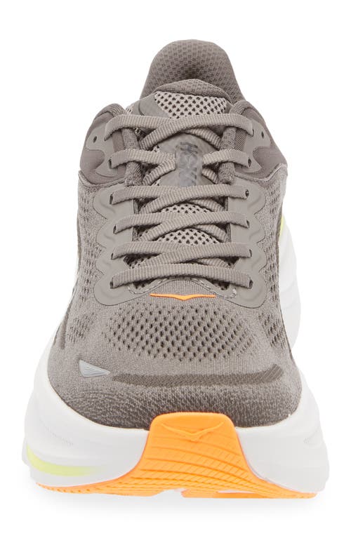 Hoka Bondi 9 Running Shoe In Gray