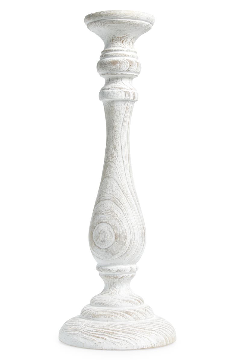 NEXT White Extra Large Pillar Candle Holder, Main, color, White
