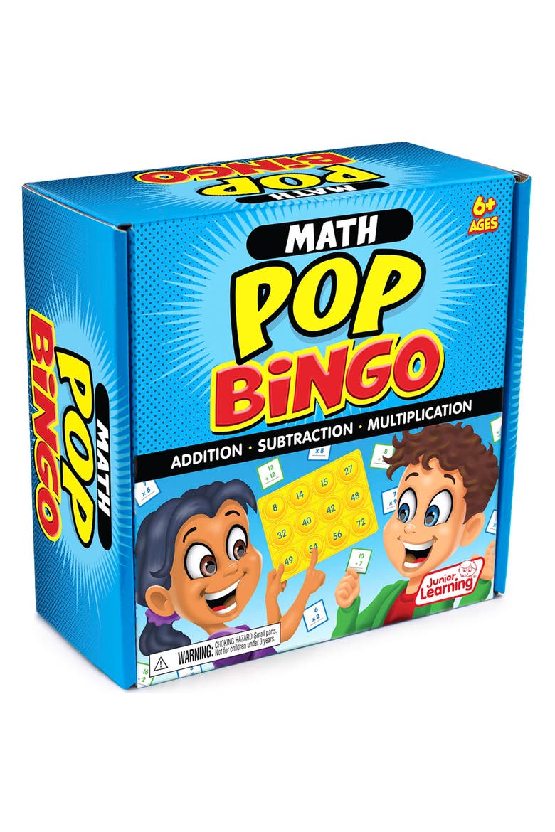 Math Pop Bingo, Alternate, color, Multicolored