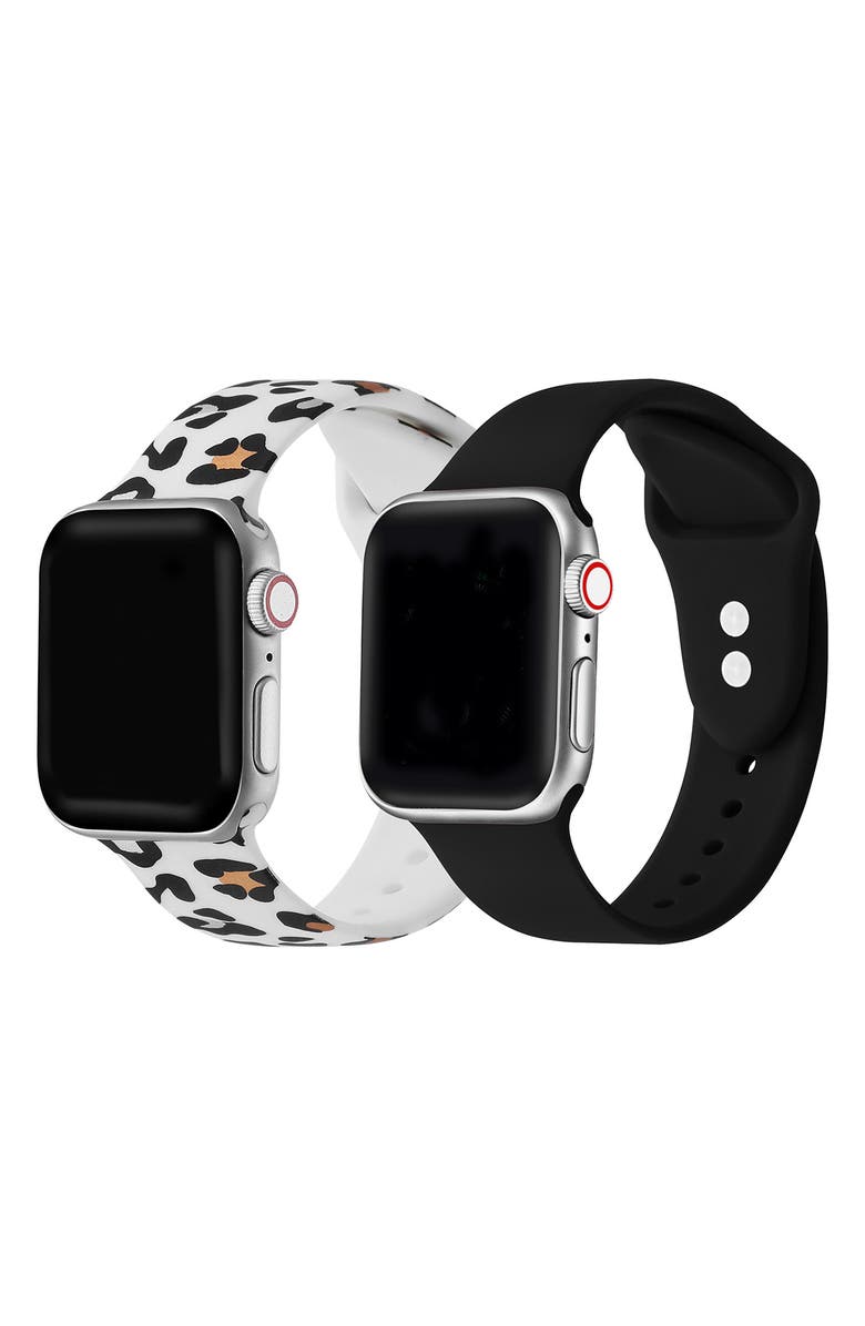 The Posh Tech Assorted 2-Pack Silicone Apple Watch<sup>®</sup> Watchbands, Alternate, color,