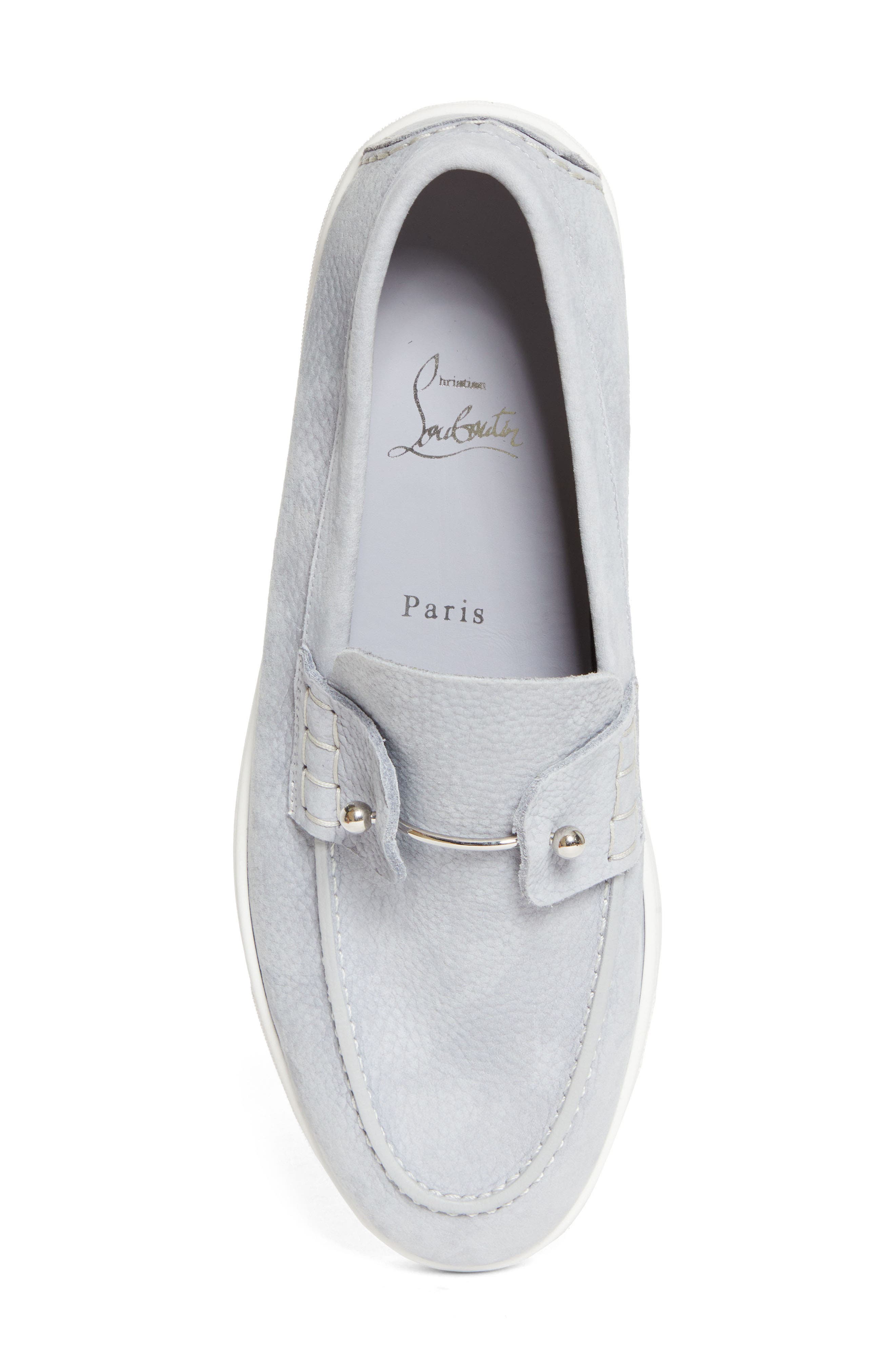 Christian Louboutin Chambeliboat Loafer, Alternate, color, Grey