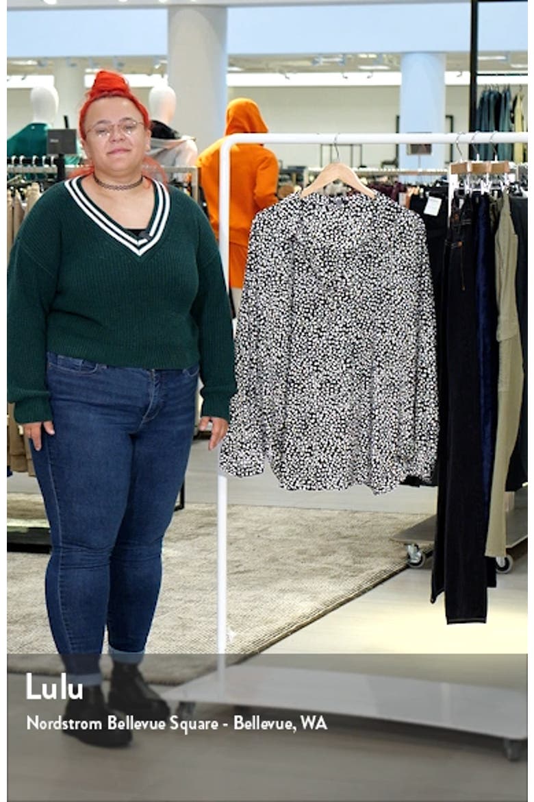 Becky Recycled Polyester Georgette Popover Blouse video