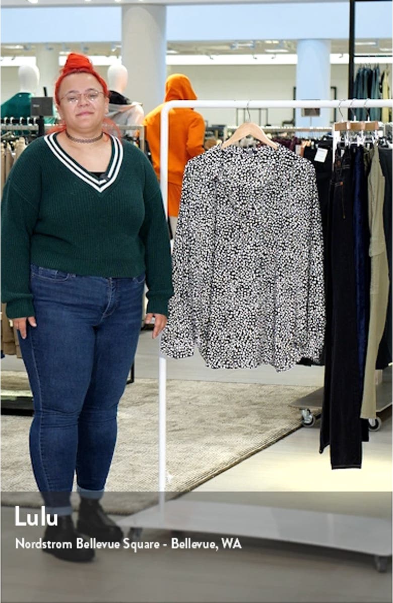 Becky Recycled Polyester Georgette Popover Blouse, sales video thumbnail