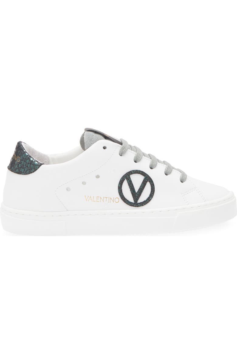 VALENTINO BY MARIO VALENTINO Laura Low Top Sneaker, Alternate, color, White Green
