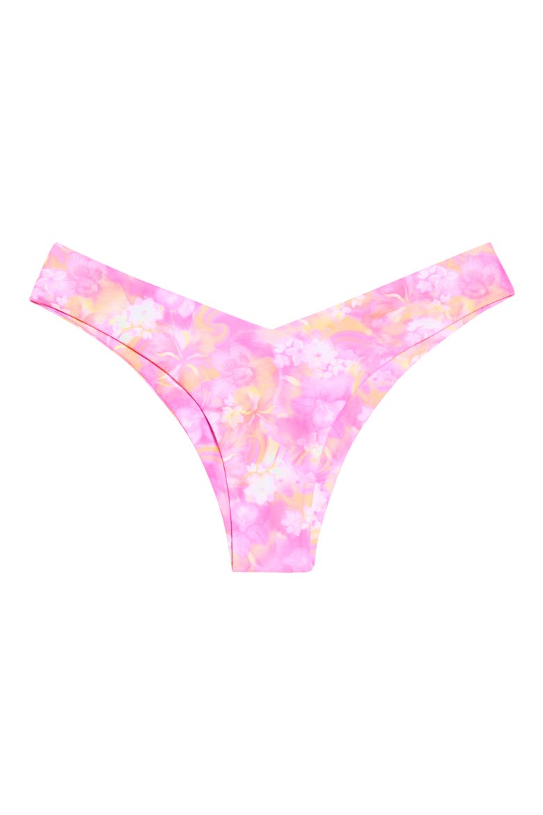 V-Cut Bikini Bottoms, Alternate, color, PETAL POP