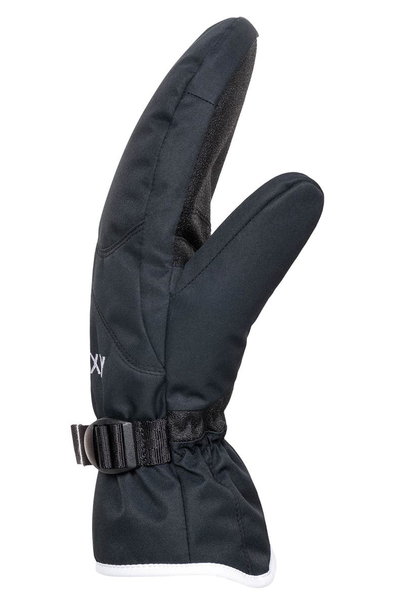 Roxy Jetty Mittens, Main, color, True Black