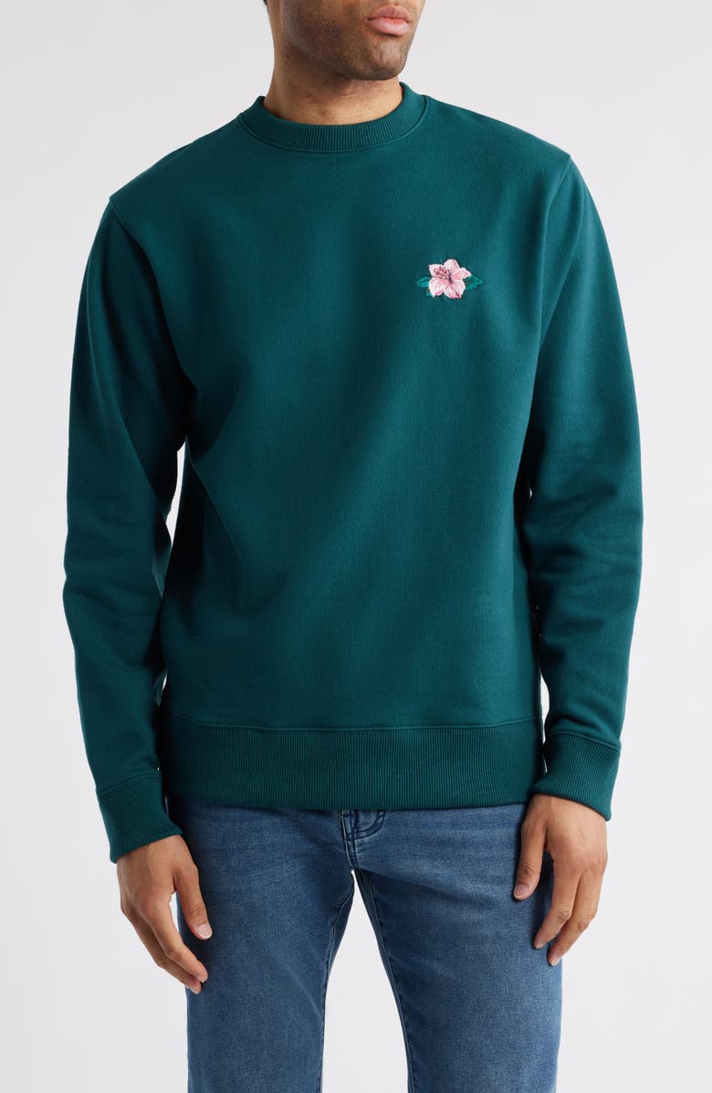 Bad Birdie Azalea Cotton Crewneck Sweatshirt, Main, color, 