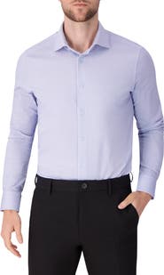 Victor Emmanuel Regular Fit Pin Dot Knit Cotton Dress Shirt