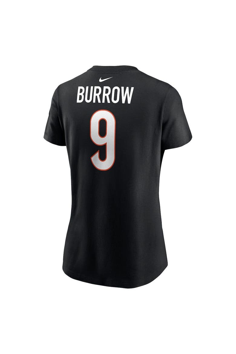 Women's Nike Joe Burrow Black Cincinnati Bengals Player Name & Number T-Shirt, Alternate, color, Black