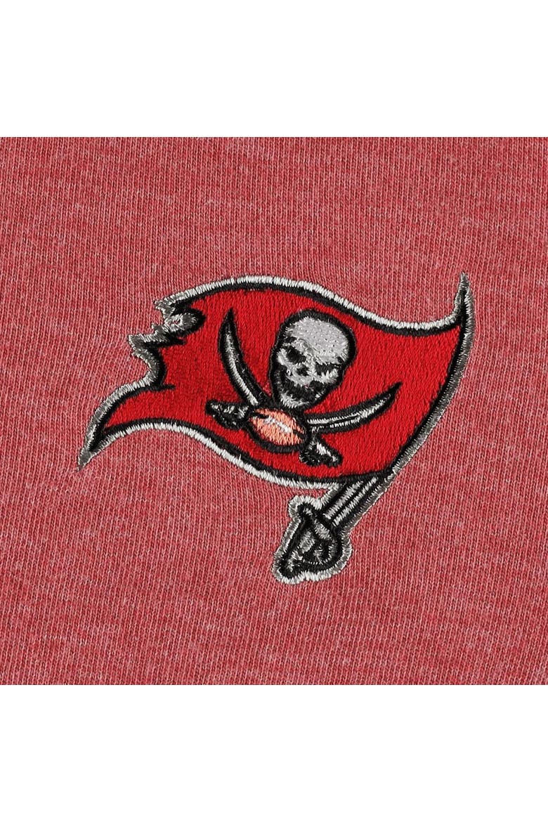 Women's Tommy Bahama Heathered Red Tampa Bay Buccaneers Sport Sun Fade Full-Zip Sweatshirt, Alternate, color, Heather Red