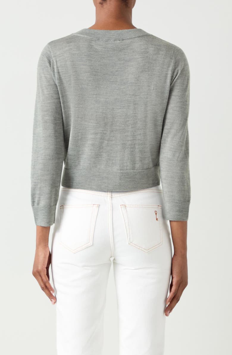 LK Bennett Connie Merino Wool Cardigan, Alternate, color, 