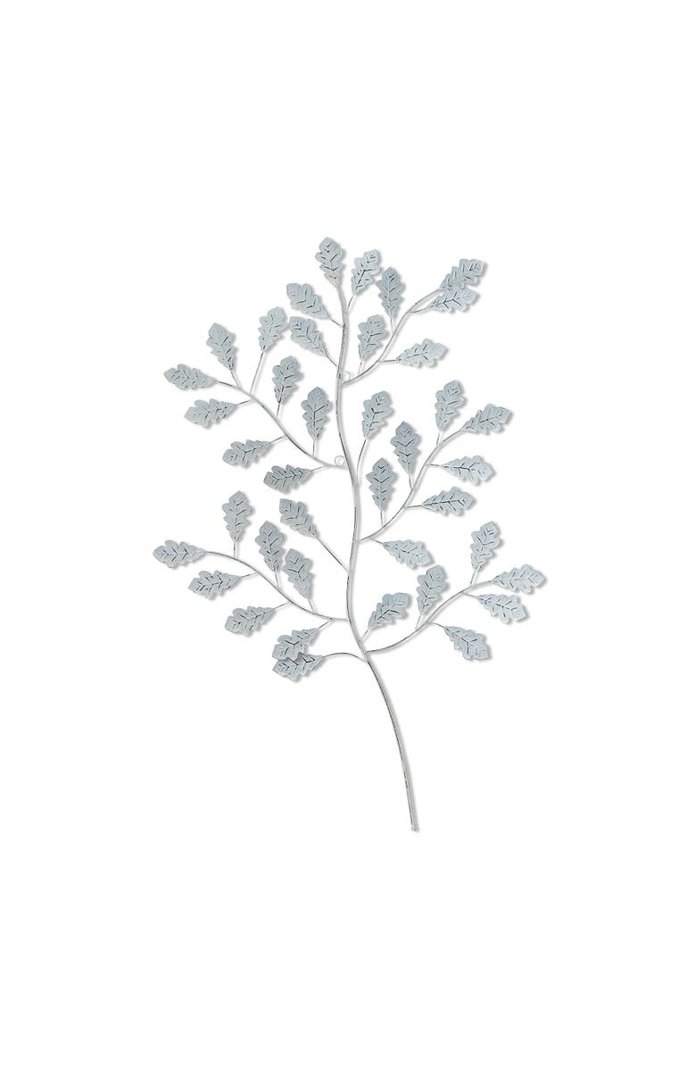 tag Antique White Foliage Wall Art Decorative Iron Sculpture, Main, color, Off-White
