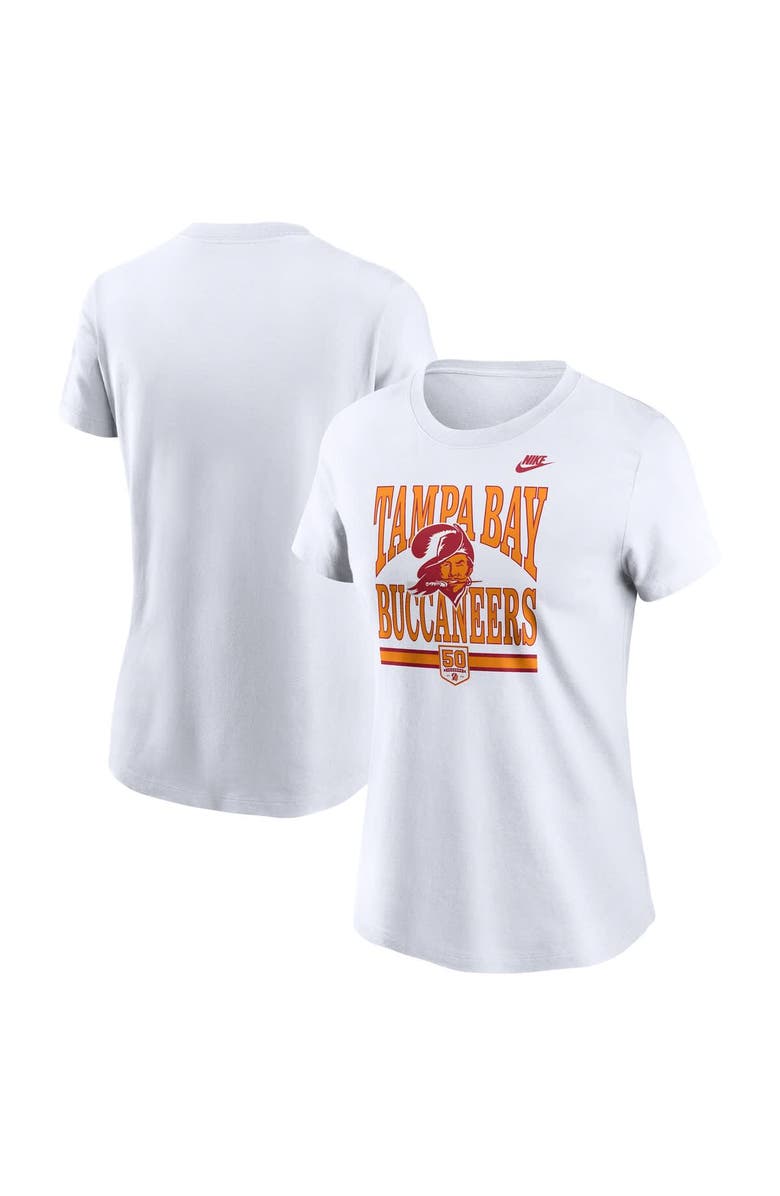 Nike Women's Nike White Tampa Bay Buccaneers 50th Season T-Shirt, Main, color, White