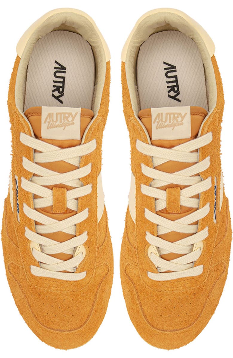 AUTRY Windspin Low Sneaker, Alternate, color, Orange Suede