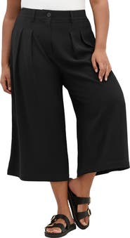 City Chic Abbie Wide Leg Crop Pants