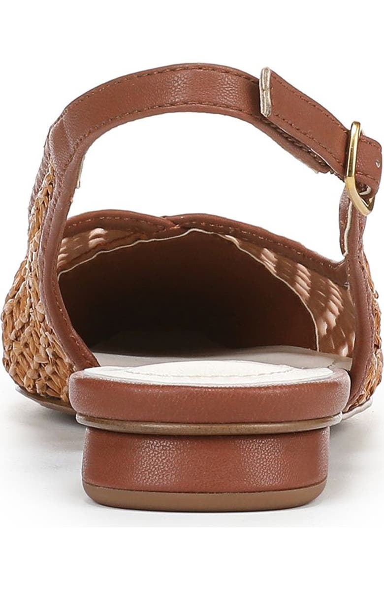 Franco Sarto Raena Slingback Flat, Alternate, color, Wicker Brown