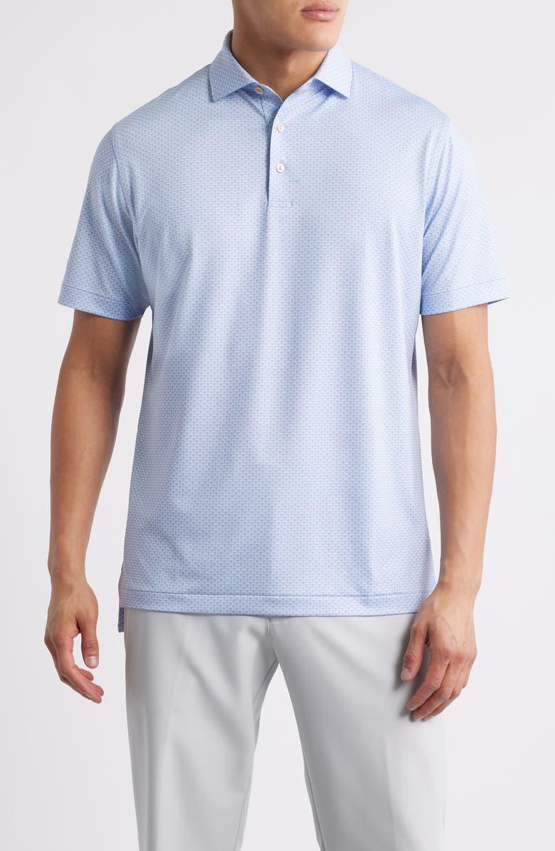 Peter Millar Griller Performance Jersey Polo, Main, color, Petal Purple