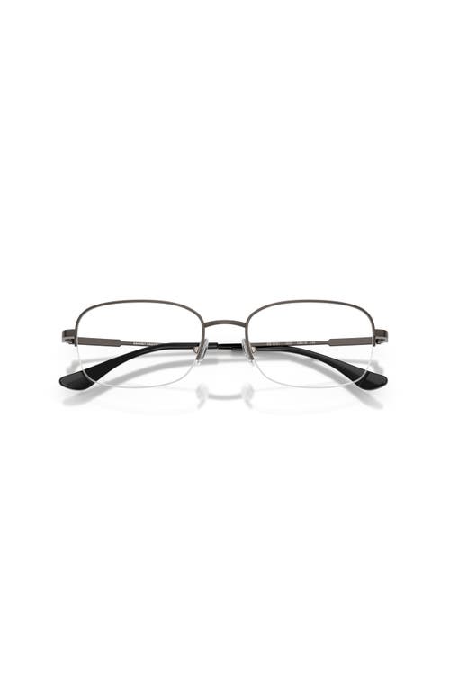 Brooks Brothers 54mm Rectangle Optical Glasses In Gray