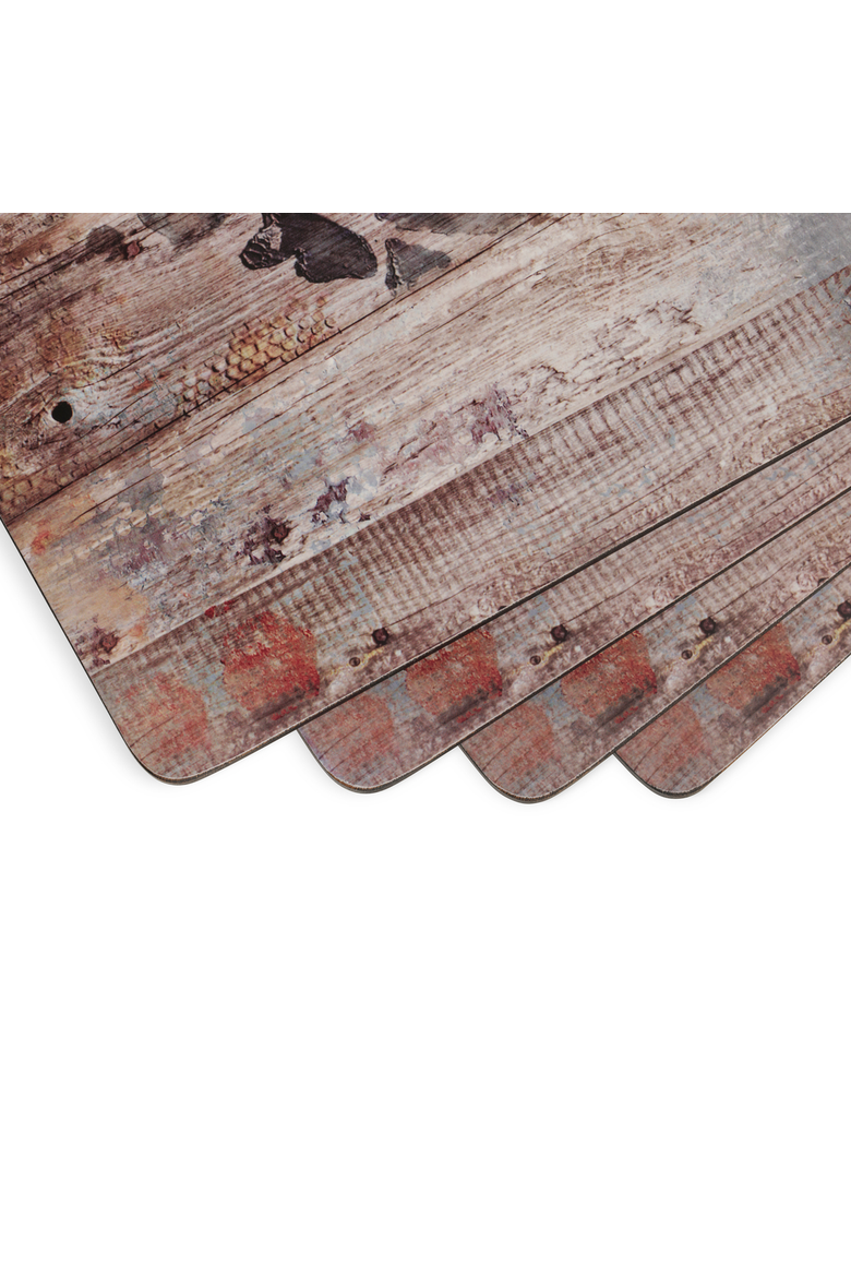 Frozen in Time Set of 4 Cork Back Placemats, Alternate, color, Multi