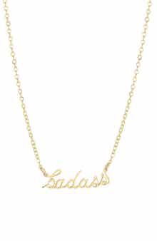'Badass' Pendant Necklace