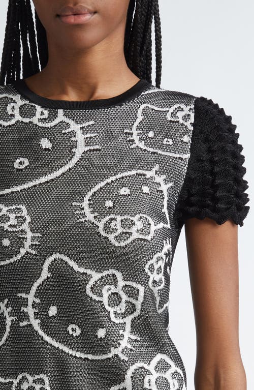 Chet Lo X Sanrio Hello Kitty® Spike Knit Short Sleeve Sweater In Gray