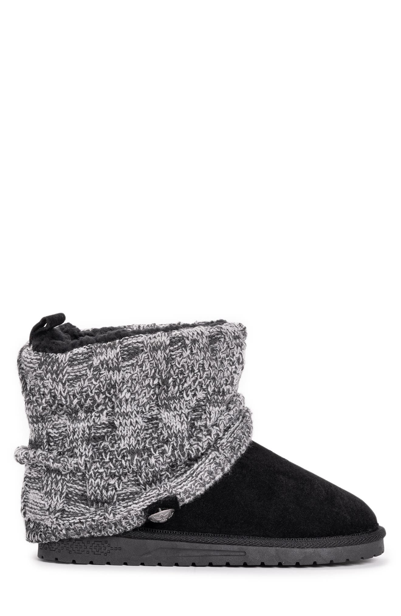 MUK LUKS ESSENTIALS Essentials Faux Shearling Lined Cable Knit Shaft Boot - Wide Width Available, Alternate, color, 