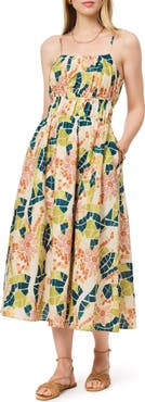 Scotch & Soda Floral Gathered A-Line Cotton Sundress