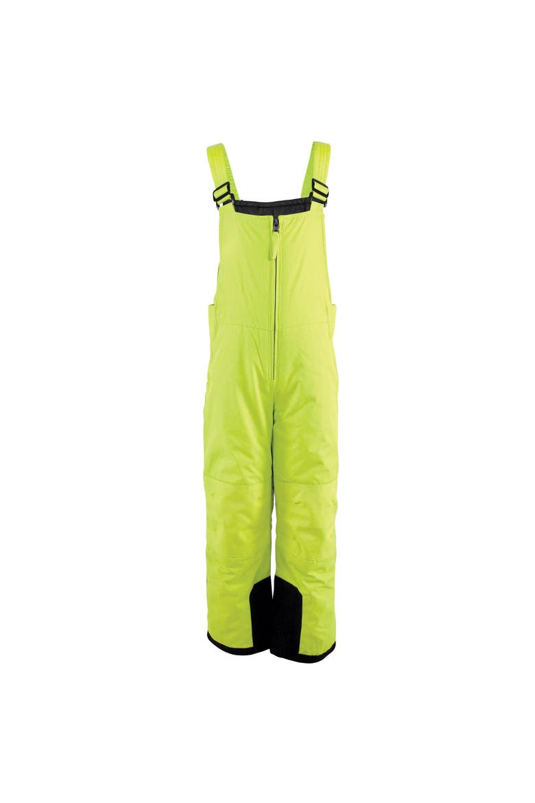 Snow Bib Overalls, Main, color, Solid Lime