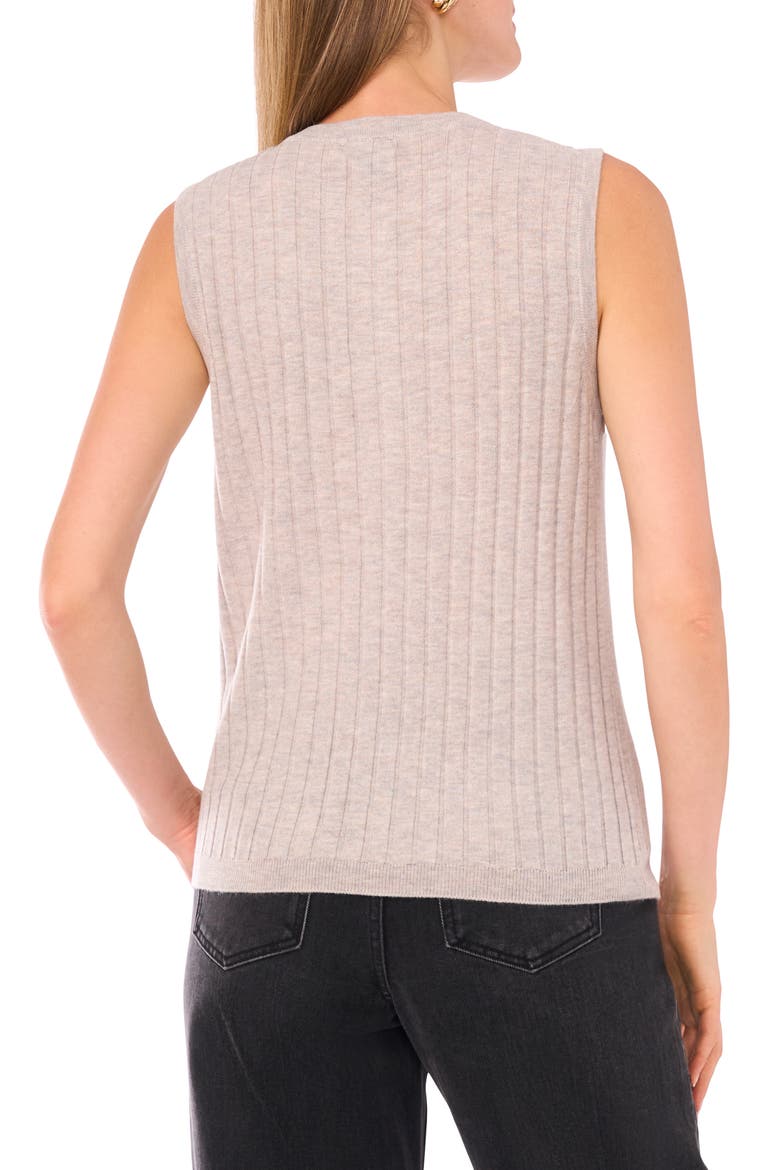 Button Sweater Tank, Alternate, color, WARM GREY
