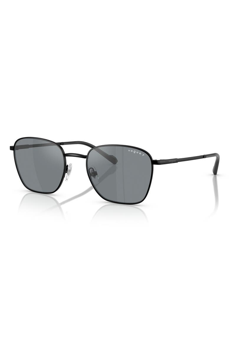 VOGUE 53mm Pillow Sunglasses, Alternate, color, Matte Black