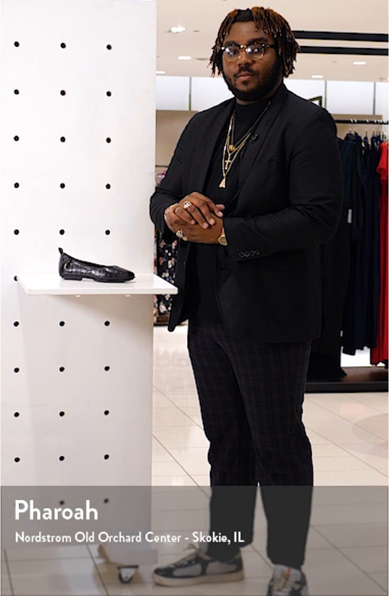 Allegro Croc Embossed Ballet Flat, sales video thumbnail