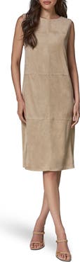 Donna Karan New York Faux Suede Sheath Dress