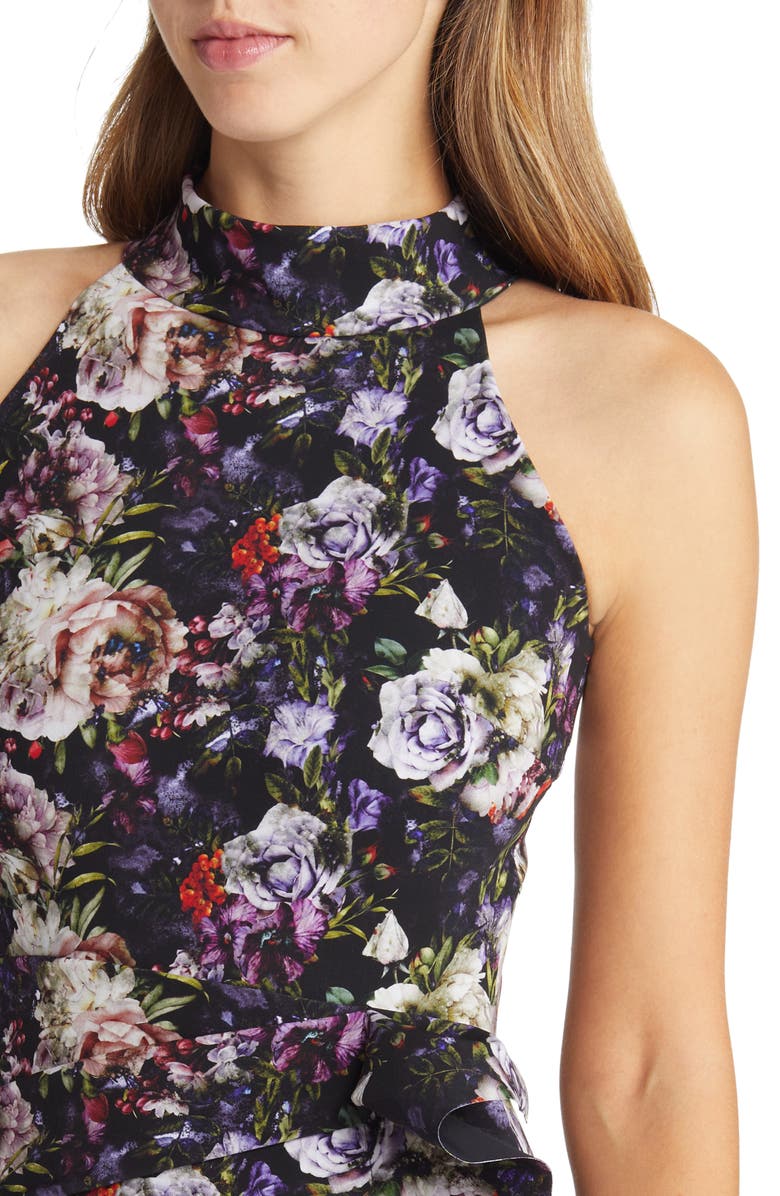 Chiara Boni La Petite Robe Amenadiel Floral Midi Dress, Alternate, color, 