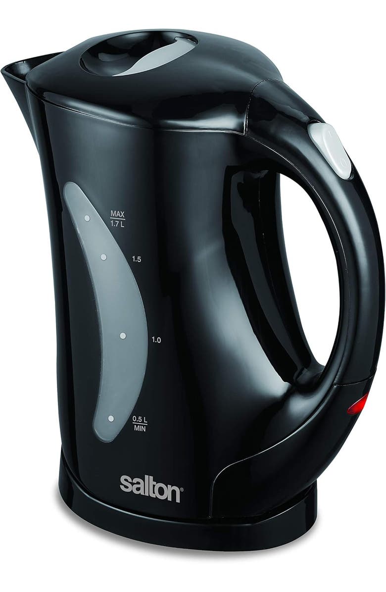 Salton Cordless Electric Kettle, Main, color, Black