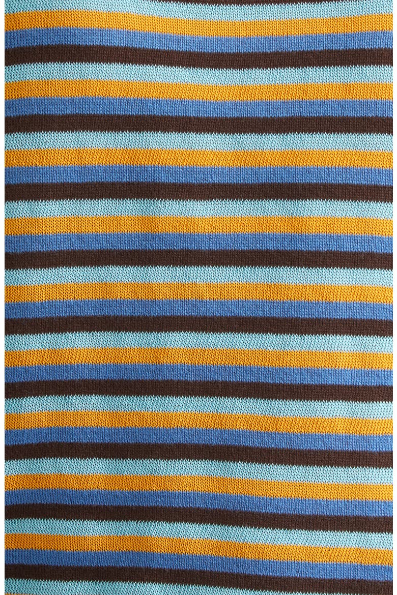 Romy Stripe Lace-Up Sleeveless Cotton Blend Sweater, Alternate, color, SKY MULTI