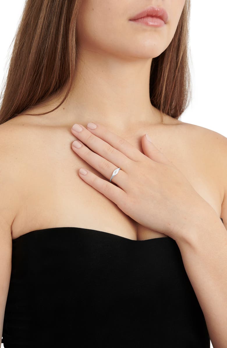 RAGEN Jewels Minimalist Evil Eye Ring, Alternate, color,