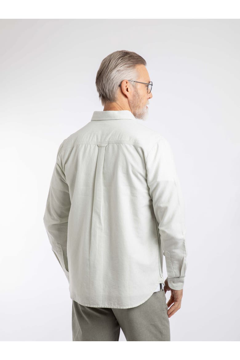 Benedict Button Down Oxford Shirt, Alternate, color, Laurel Green