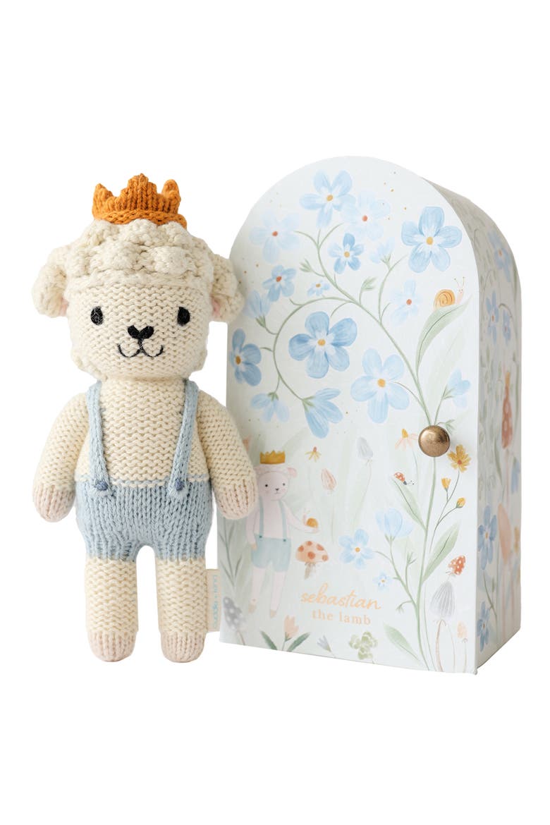Tiny Sebastian the Lamb Stuffed Animal, Main, color, BLUE