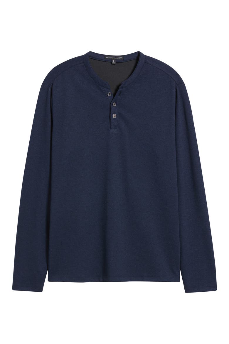 Alec Heathered Henley, Alternate, color, NAVY