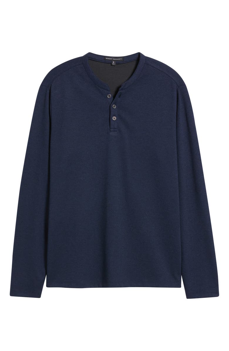 Robert Barakett Alec Heathered Henley, Alternate, color, Navy