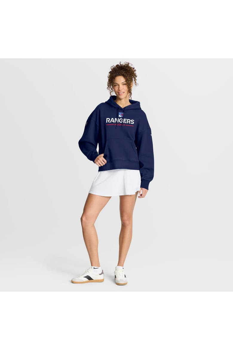 Women's Fanatics Navy New York Rangers Authentic Pro Primary Pullover Hoodie, Alternate, color, Navy