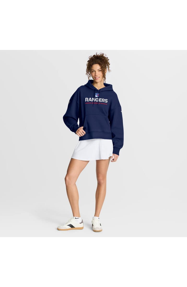 FANATICS Women's Fanatics Navy New York Rangers Authentic Pro Primary Pullover Hoodie, Alternate, color, Navy