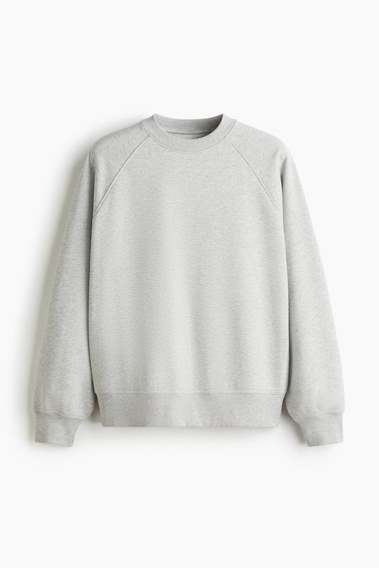 Oversized Fit Sweatshirt, Alternate, color, Gray melange