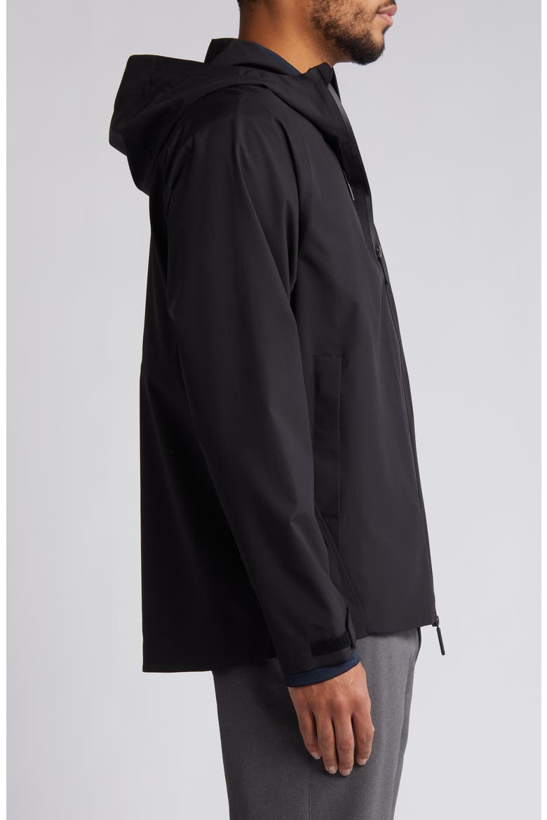 Waterproof Hooded Jacket, Alternate, color, BLACK